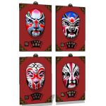 Chinese opera mask-colour of base ,hanger and 4 co...