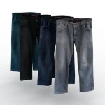Four men's jeans.
