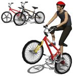 BMX generic bicycle set.