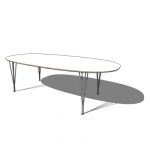B612, Super Ellipse table by Fritz Hansen, The ser...