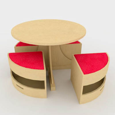 Children Table  Chair Sets on Childrens  Circular Table And Chair Set By Sensory