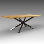 Oslo walnut dining table. Available 
from Moe's a...