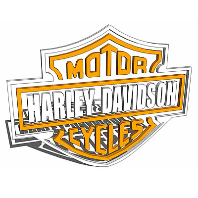 Logo Design Bike on Harley Davidson Logo 3d Model   Formfonts 3d Models   Textures