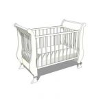 Sleigh Crib shown in white. Could be used with bab...