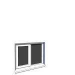 915x750mm narrow module single casement window