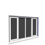 1770x1200mm narrow module casement window