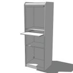 View Larger Image of IKEA Aspvik roll-front computer cabinet