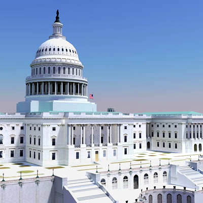 3D Polygonal Model of the United State Capitol Building