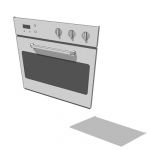 Stainless steel built-in oven
597mm w, 19mm d, 60...