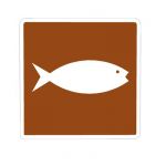 Brown series Recreational and Cultural sign: Fish ...
