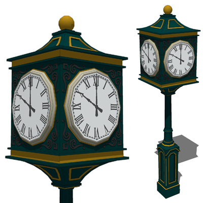 Model based on Electric Time Lucerne Clock.  Clock.... 