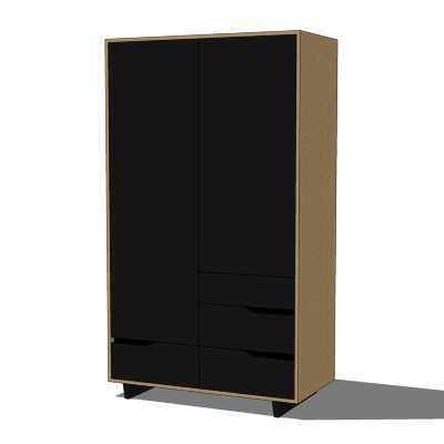 Solid wood wardrobe from the IKEA Mandal series. I.... 