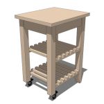 The Bekvam kitchen trolley from IKEA adds extra wo...