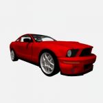 Scale GDL object of a Ford Mustang, for ArchiCAD 1...