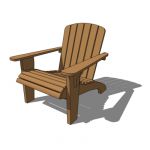 Adirondack garden lounging chair