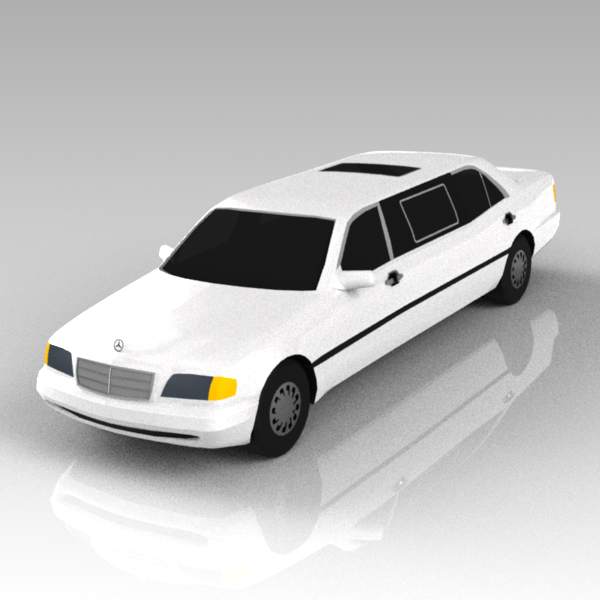 Mercedes stretched limousine. 