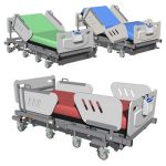 Hospital Bed in three different positions.