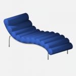 Scale object of a designer lounger, for ArchiCAD. ...