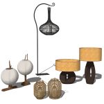 Set of decorative lamps that will give your scenes...