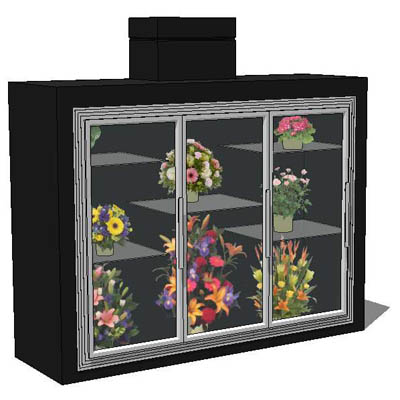 A range of floral coolers/ refrigeration units.. 