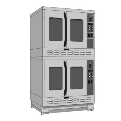 Commercial Kitchen Dual Oven unit. Based on M2 by .... 