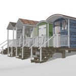 Beach huts make a great base for a family on a bea...