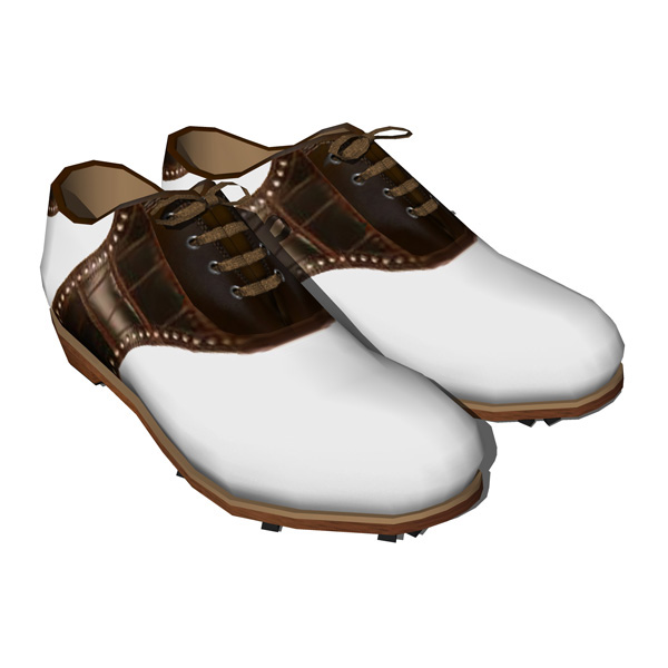 Three fully textured Golf shoes.. 