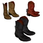 Classic men's boots, in three different colors.