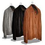 Three men's leather jackets