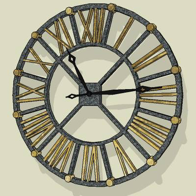 Murray wall clock-32" diameter(81cm). 