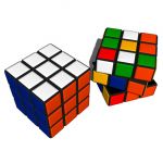 High-Poly Rubik's Cube, in two configurations.