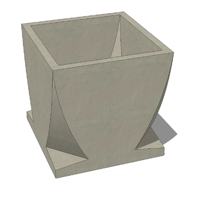 Assortment of circular concrete planters from Waus.... 