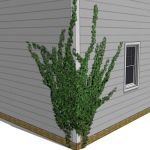 Low poly ivy component, wrapping around a corner. ...