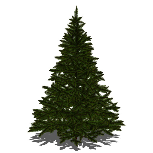 Two Artificial Christmas Trees (7"/2.1m). 