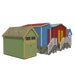 Beach huts make a great base for a family on a bea...