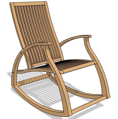 Aria teak rocking chair is beautiful to look at an.... 