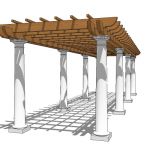 Pergola for walk or pathway. Approx 20' / 6m long