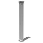 Fluted square columns suitable for many traditiona...