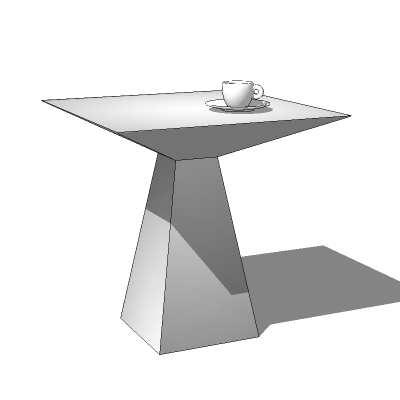 Ravenna four top cafe table by Roselli Design. 