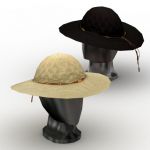 Womens Straw Hat Set