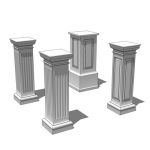 Square pedestals are an attractive way of displayi...