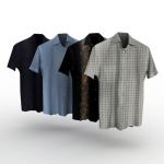 Men short sleeve shirts in various designs.