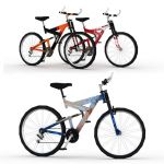 Mountain Bike in four 
different configurations.