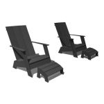 Adirondack Chair and Ottoman by Design Within Reac...