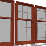 Marvin aluminum clad wood double hung windows with...
