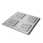 WaterTile Square rain overhead showering panel by ...