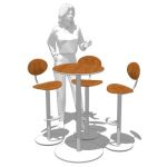 Enea Cafe Stools and Tables manufactured by Brayto...
