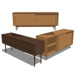 A collection of 3 Grove storage cabinets by Room a...
