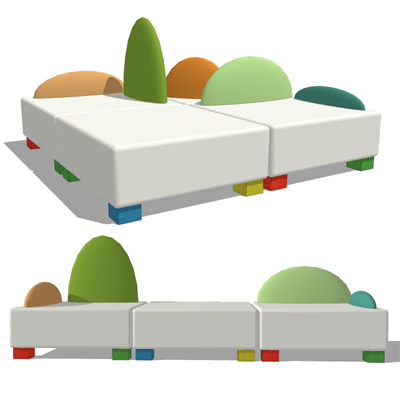 The Kids Sofa (Kizzusofa) is a modular couch for c.... 