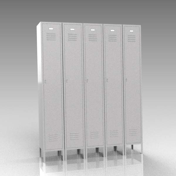 Full height standard locker; 6ft x 1ft x 15